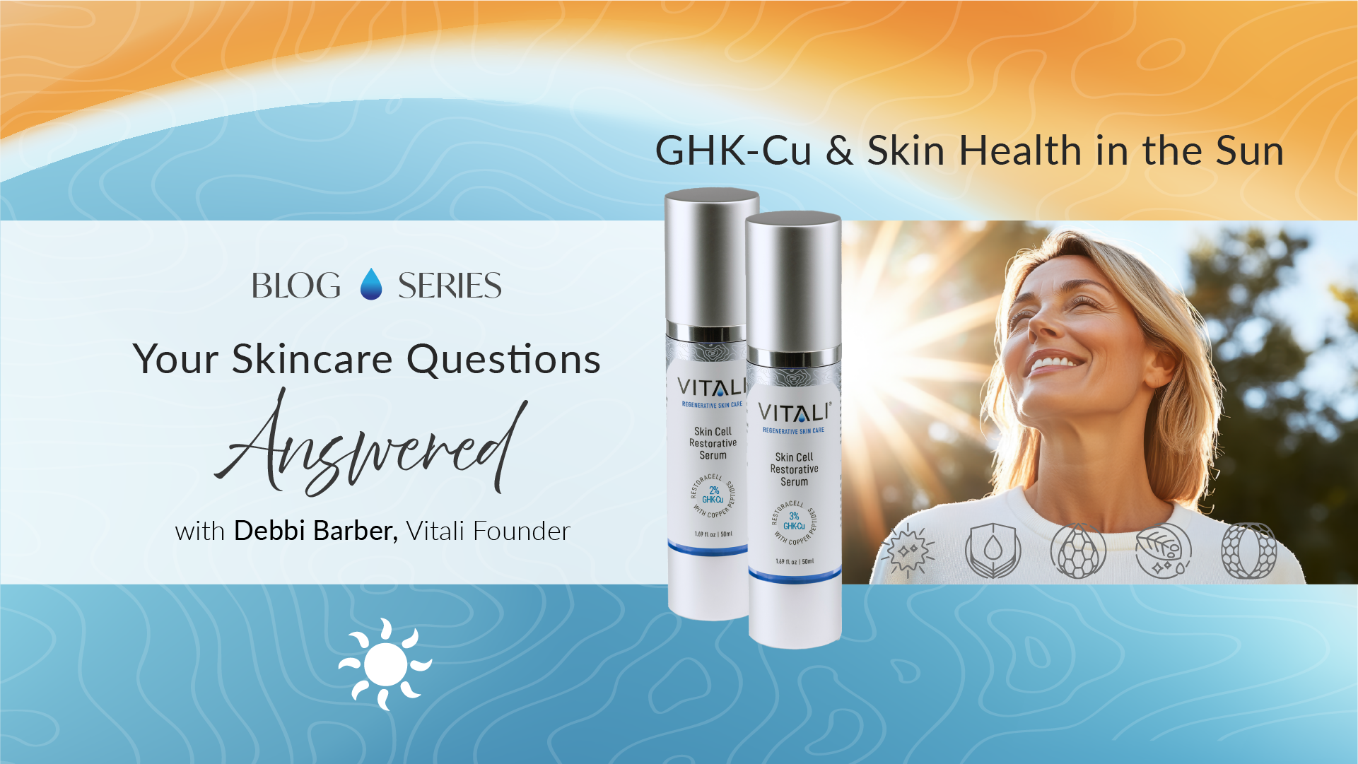 Repair Sun Damaged Skin with Vitali's GHK-Cu Copper Peptides Vitali Skincare Repair Sun Damaged Skin with Vitali's GHK-Cu Copper Peptides Vitali Skincare
