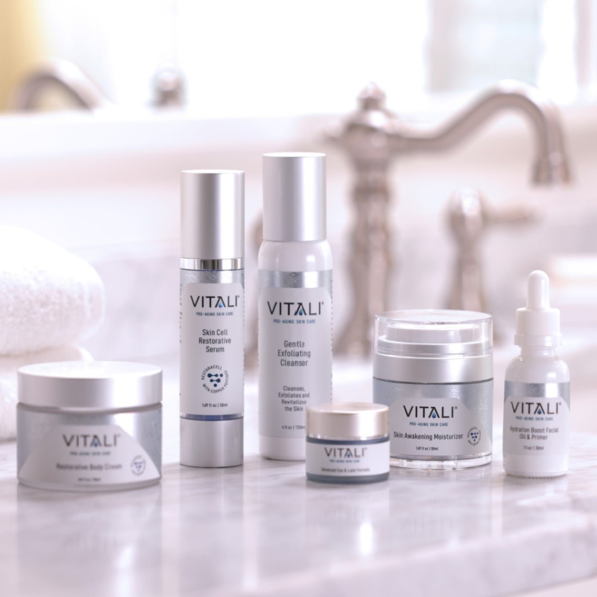 Vitali Full Skin Care Routine Collection - Restoracell Skincare